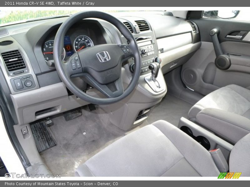 Taffeta White / Gray 2011 Honda CR-V SE 4WD