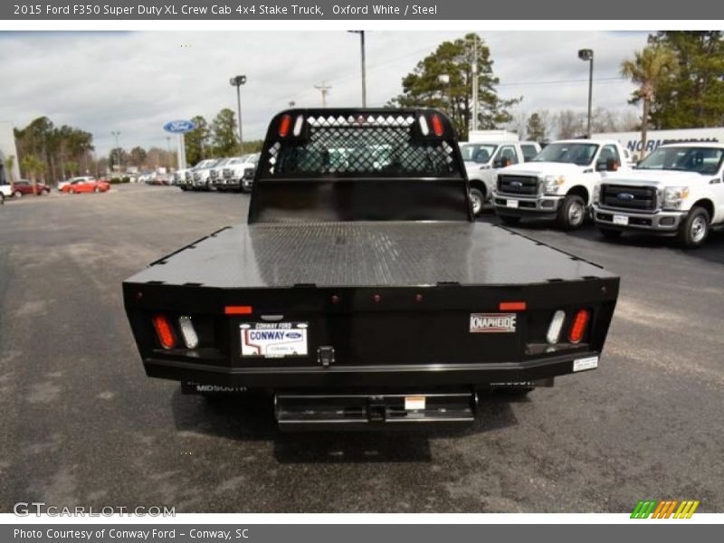 Oxford White / Steel 2015 Ford F350 Super Duty XL Crew Cab 4x4 Stake Truck