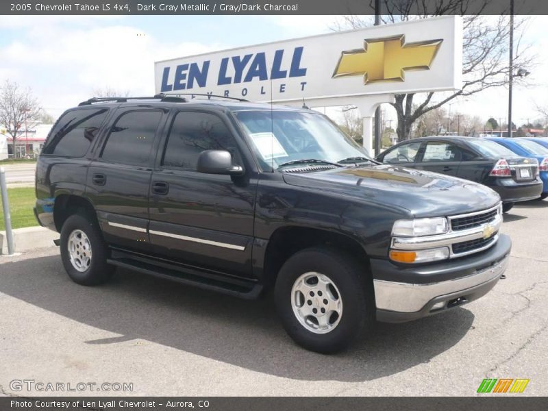 Dark Gray Metallic / Gray/Dark Charcoal 2005 Chevrolet Tahoe LS 4x4