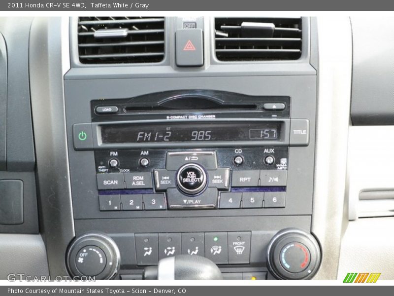 Taffeta White / Gray 2011 Honda CR-V SE 4WD
