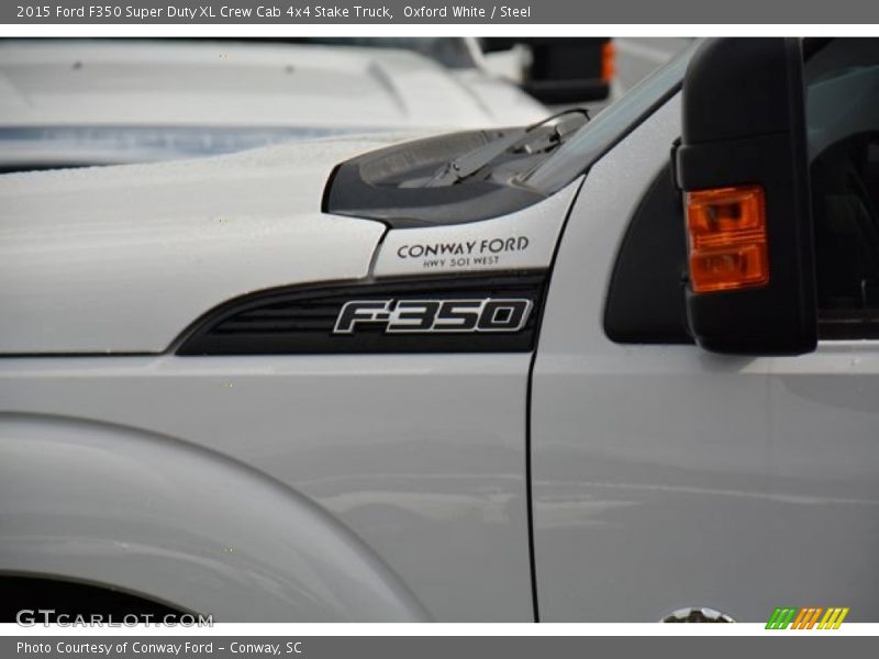Oxford White / Steel 2015 Ford F350 Super Duty XL Crew Cab 4x4 Stake Truck