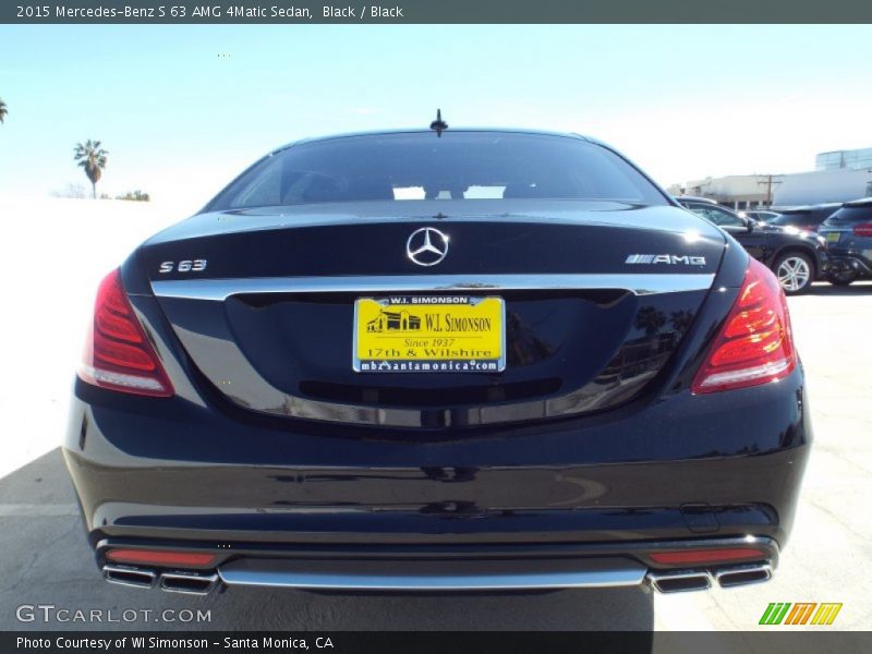 Black / Black 2015 Mercedes-Benz S 63 AMG 4Matic Sedan