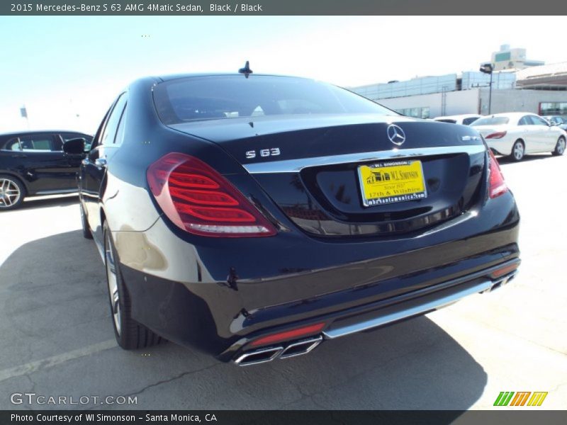 Black / Black 2015 Mercedes-Benz S 63 AMG 4Matic Sedan