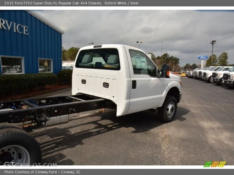 Oxford White / Steel 2015 Ford F350 Super Duty XL Regular Cab 4x4 Chassis