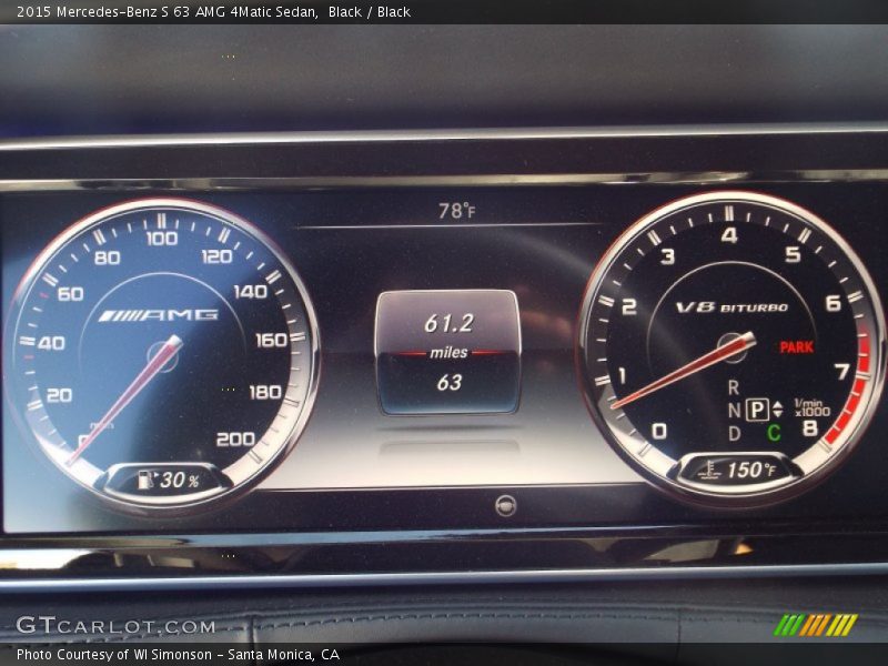 Black / Black 2015 Mercedes-Benz S 63 AMG 4Matic Sedan