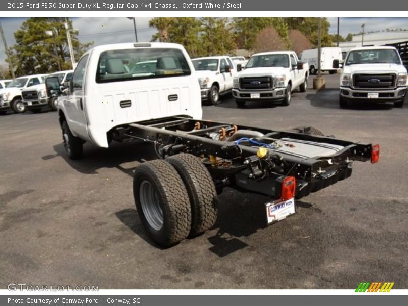 Oxford White / Steel 2015 Ford F350 Super Duty XL Regular Cab 4x4 Chassis