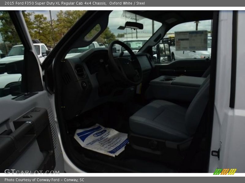 Oxford White / Steel 2015 Ford F350 Super Duty XL Regular Cab 4x4 Chassis