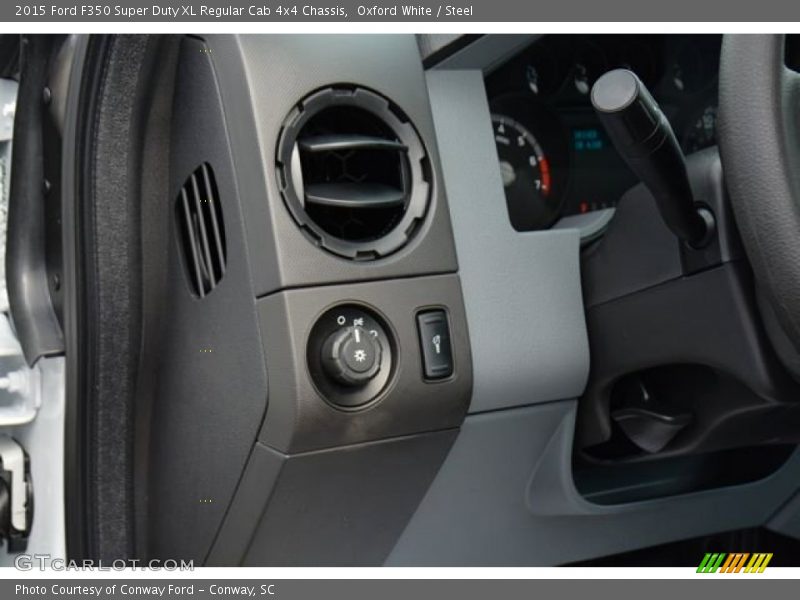Oxford White / Steel 2015 Ford F350 Super Duty XL Regular Cab 4x4 Chassis