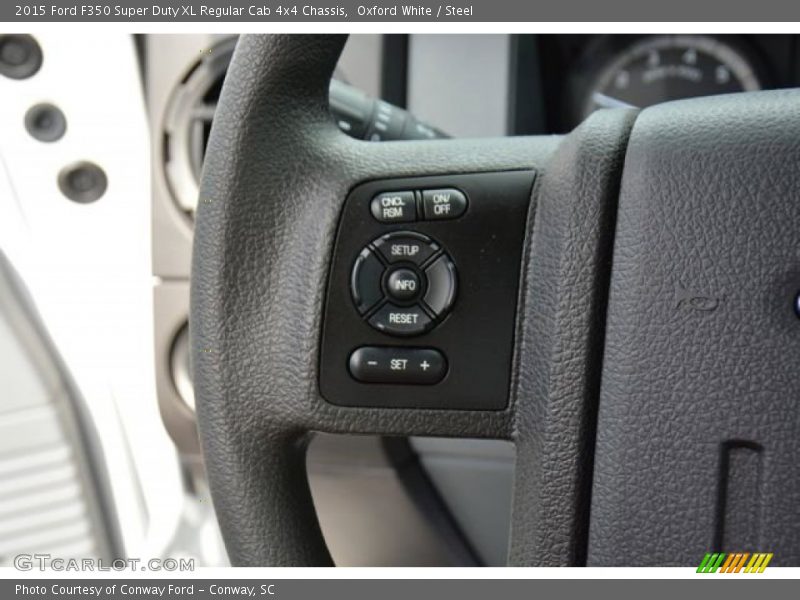 Oxford White / Steel 2015 Ford F350 Super Duty XL Regular Cab 4x4 Chassis