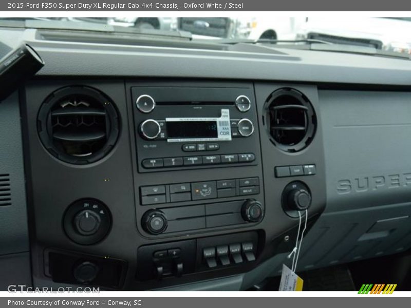 Oxford White / Steel 2015 Ford F350 Super Duty XL Regular Cab 4x4 Chassis