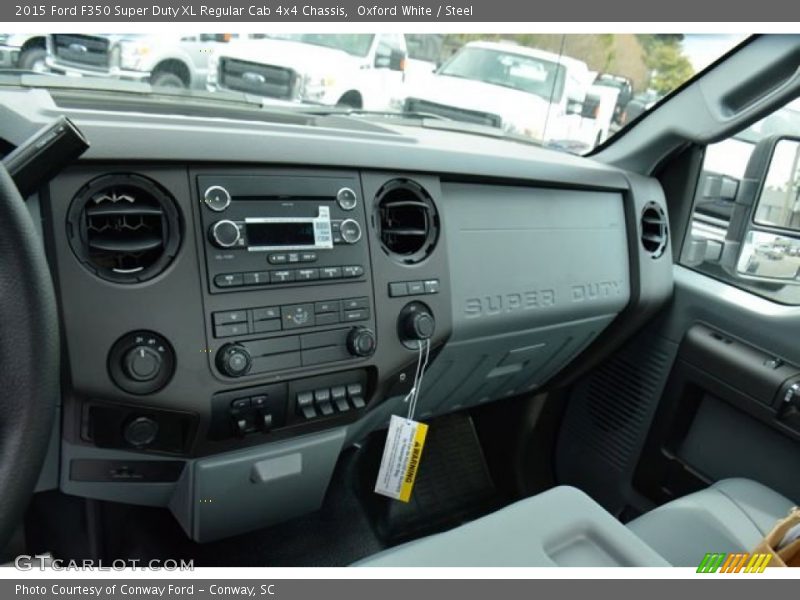Oxford White / Steel 2015 Ford F350 Super Duty XL Regular Cab 4x4 Chassis