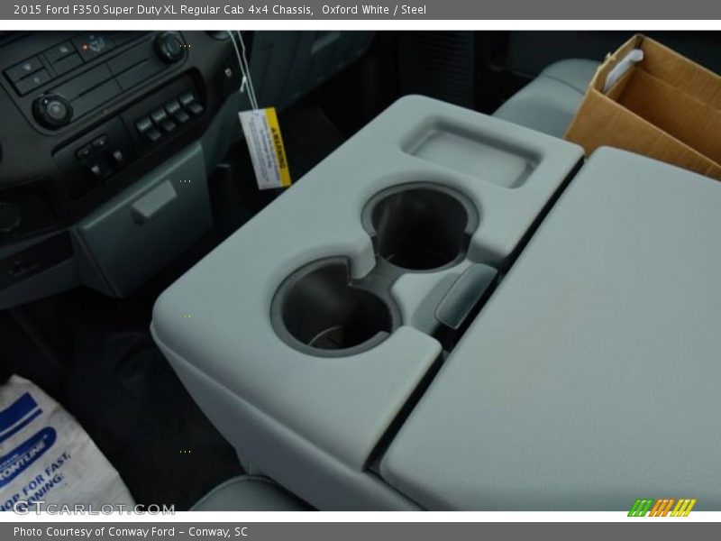Oxford White / Steel 2015 Ford F350 Super Duty XL Regular Cab 4x4 Chassis