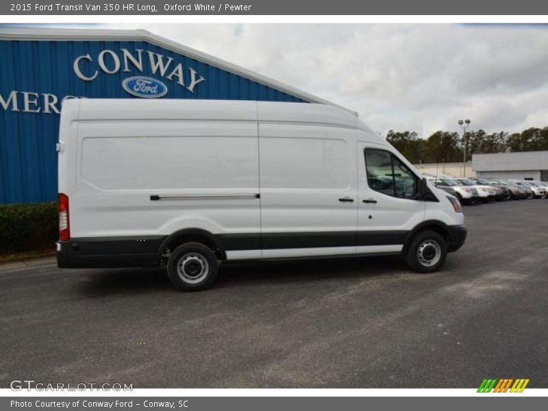 Oxford White / Pewter 2015 Ford Transit Van 350 HR Long