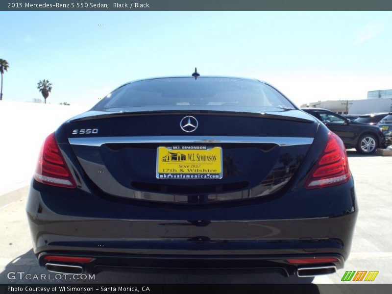 Black / Black 2015 Mercedes-Benz S 550 Sedan