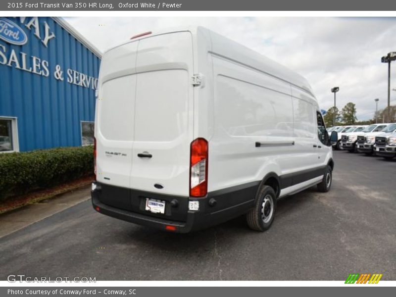 Oxford White / Pewter 2015 Ford Transit Van 350 HR Long