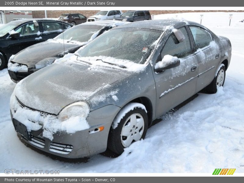 Mineral Gray Metallic / Dark Slate Gray 2005 Dodge Neon SE