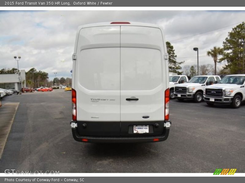 Oxford White / Pewter 2015 Ford Transit Van 350 HR Long