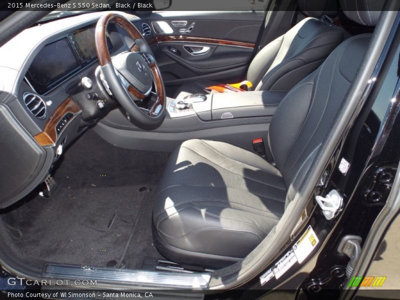 Black / Black 2015 Mercedes-Benz S 550 Sedan