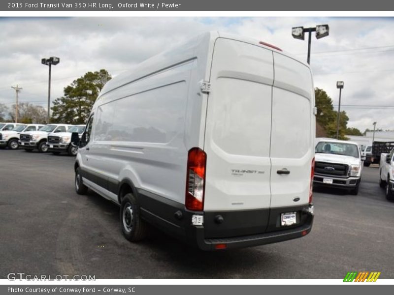 Oxford White / Pewter 2015 Ford Transit Van 350 HR Long