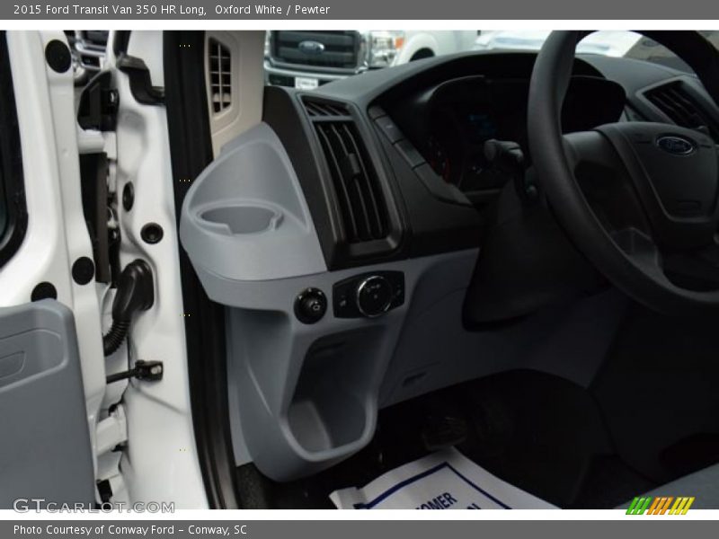 Oxford White / Pewter 2015 Ford Transit Van 350 HR Long