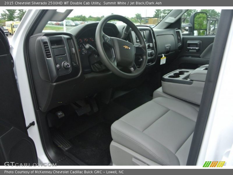 Summit White / Jet Black/Dark Ash 2015 Chevrolet Silverado 2500HD WT Double Cab Utility