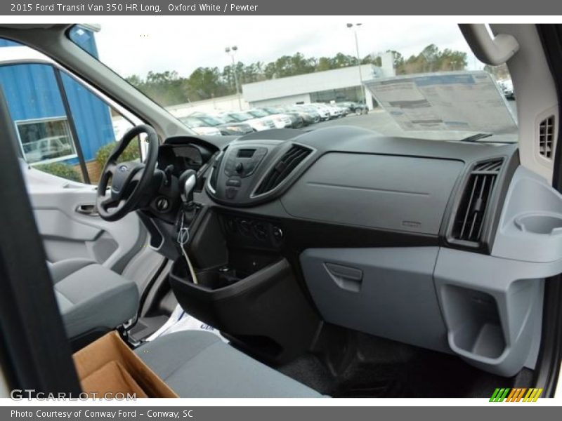 Oxford White / Pewter 2015 Ford Transit Van 350 HR Long