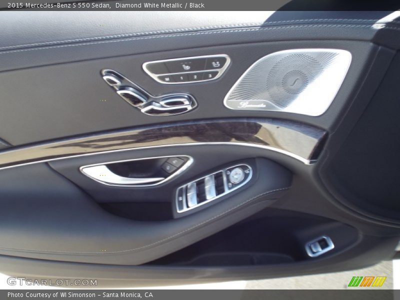 Diamond White Metallic / Black 2015 Mercedes-Benz S 550 Sedan