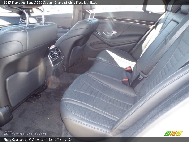 Diamond White Metallic / Black 2015 Mercedes-Benz S 550 Sedan