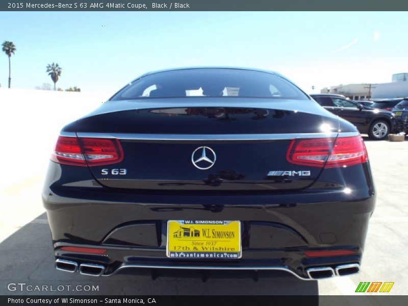 Black / Black 2015 Mercedes-Benz S 63 AMG 4Matic Coupe