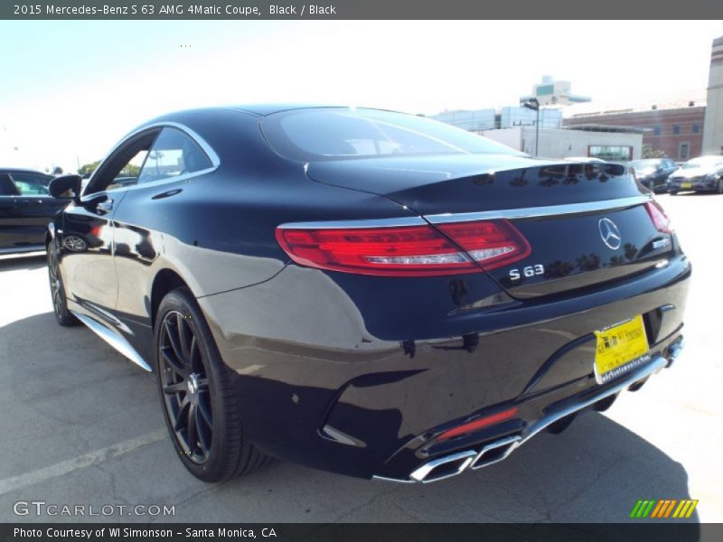 Black / Black 2015 Mercedes-Benz S 63 AMG 4Matic Coupe
