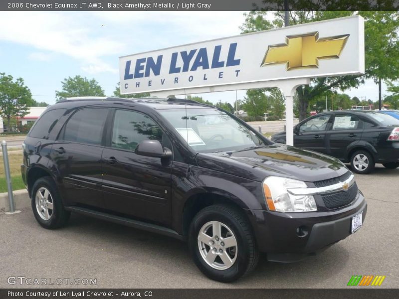 Black Amethyst Metallic / Light Gray 2006 Chevrolet Equinox LT AWD