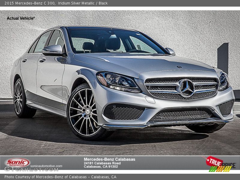 Iridium Silver Metallic / Black 2015 Mercedes-Benz C 300