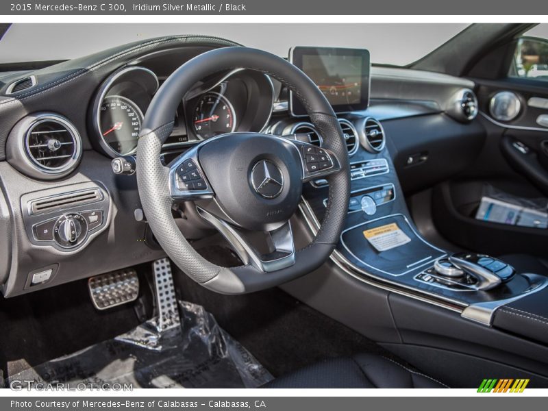 Iridium Silver Metallic / Black 2015 Mercedes-Benz C 300