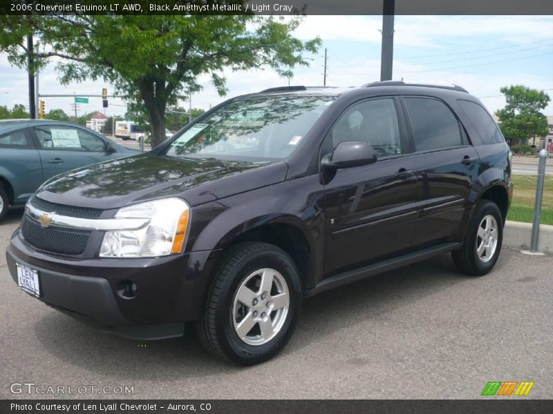 Black Amethyst Metallic / Light Gray 2006 Chevrolet Equinox LT AWD