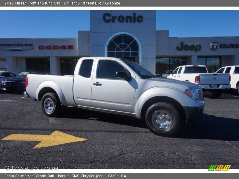 Brilliant Silver Metallic / Graphite 2012 Nissan Frontier S King Cab