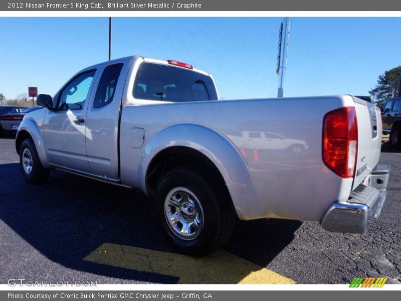 Brilliant Silver Metallic / Graphite 2012 Nissan Frontier S King Cab