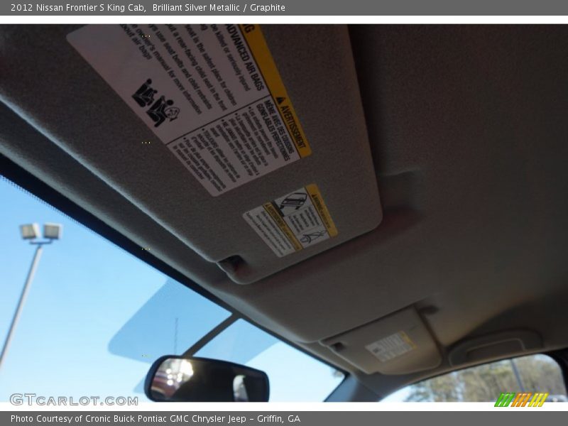 Brilliant Silver Metallic / Graphite 2012 Nissan Frontier S King Cab