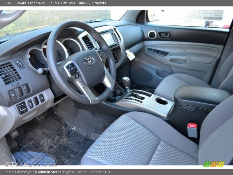 Black / Graphite 2015 Toyota Tacoma V6 Double Cab 4x4