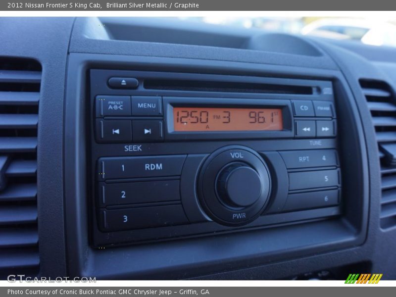 Brilliant Silver Metallic / Graphite 2012 Nissan Frontier S King Cab