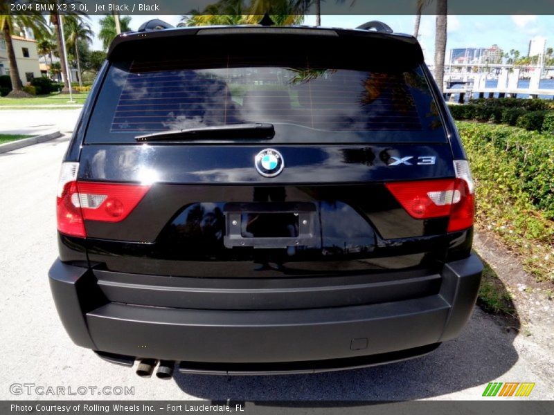 Jet Black / Black 2004 BMW X3 3.0i