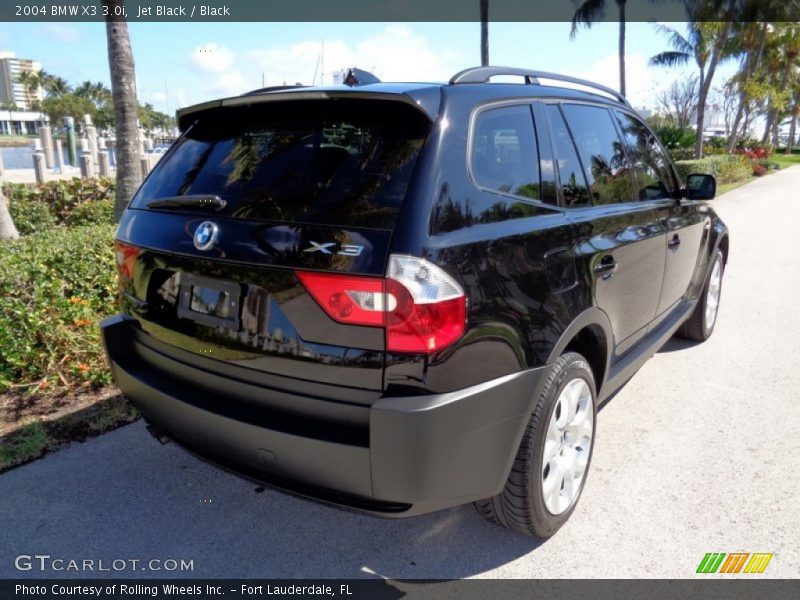 Jet Black / Black 2004 BMW X3 3.0i