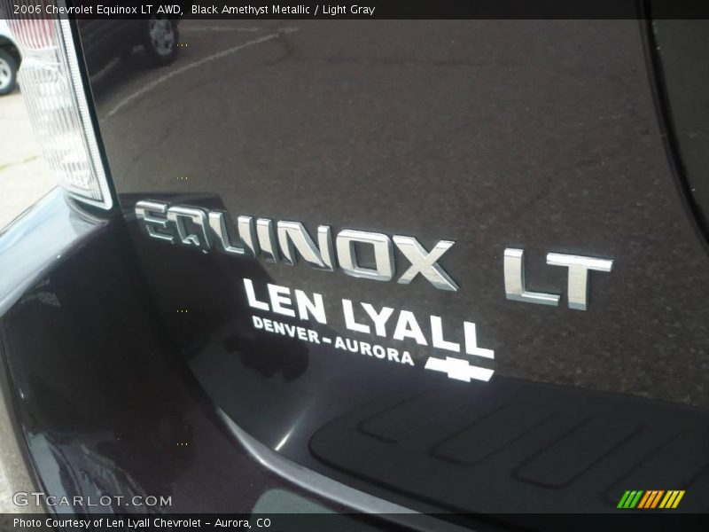 Black Amethyst Metallic / Light Gray 2006 Chevrolet Equinox LT AWD
