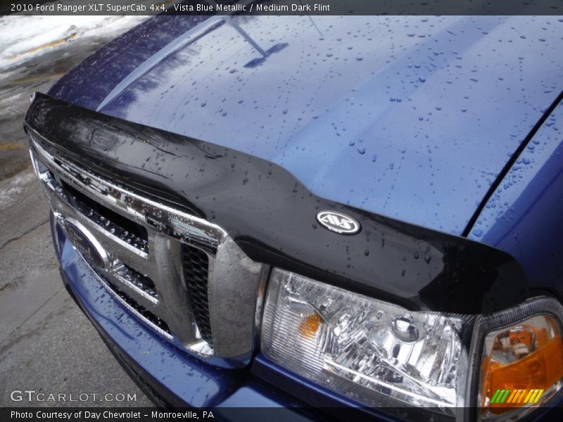 Vista Blue Metallic / Medium Dark Flint 2010 Ford Ranger XLT SuperCab 4x4