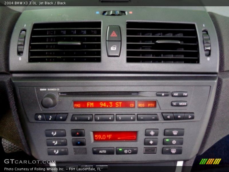 Jet Black / Black 2004 BMW X3 3.0i