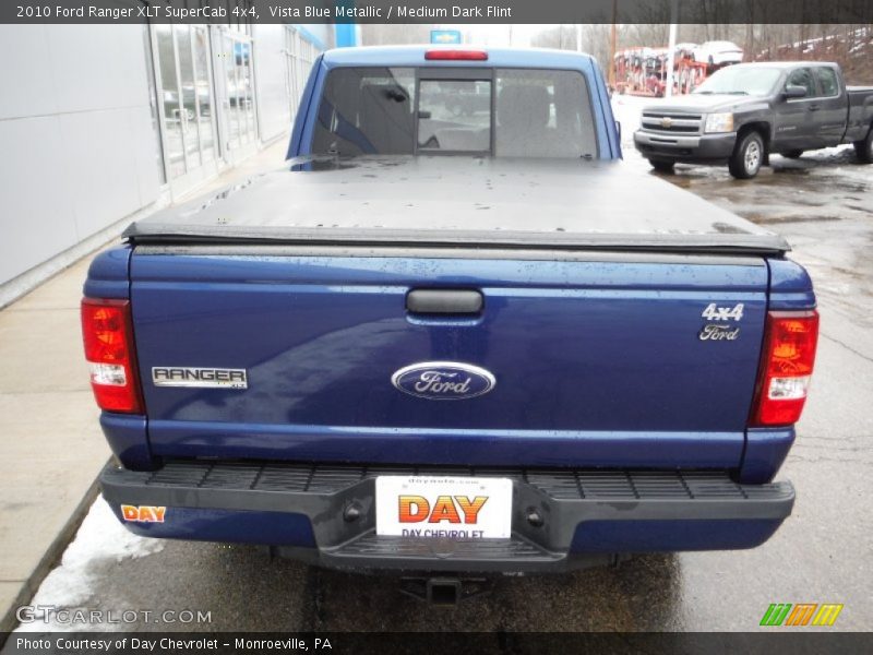 Vista Blue Metallic / Medium Dark Flint 2010 Ford Ranger XLT SuperCab 4x4