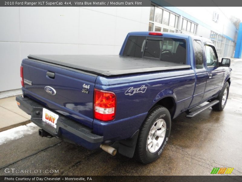 Vista Blue Metallic / Medium Dark Flint 2010 Ford Ranger XLT SuperCab 4x4
