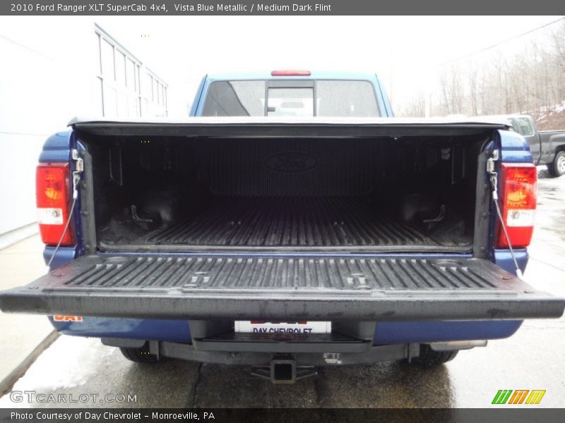 Vista Blue Metallic / Medium Dark Flint 2010 Ford Ranger XLT SuperCab 4x4