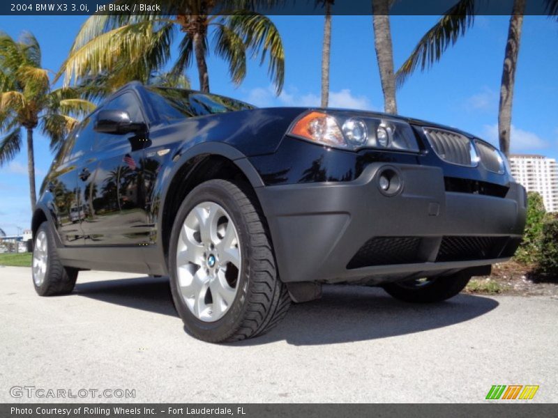 Jet Black / Black 2004 BMW X3 3.0i