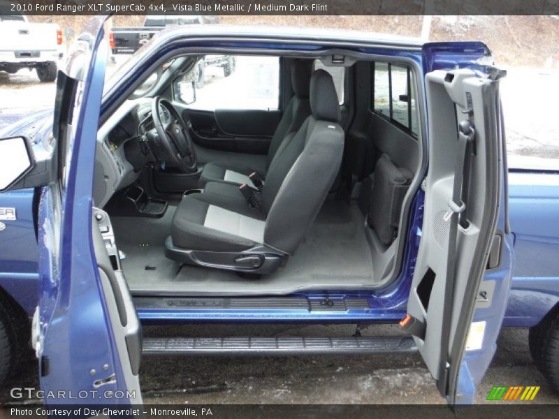 Vista Blue Metallic / Medium Dark Flint 2010 Ford Ranger XLT SuperCab 4x4