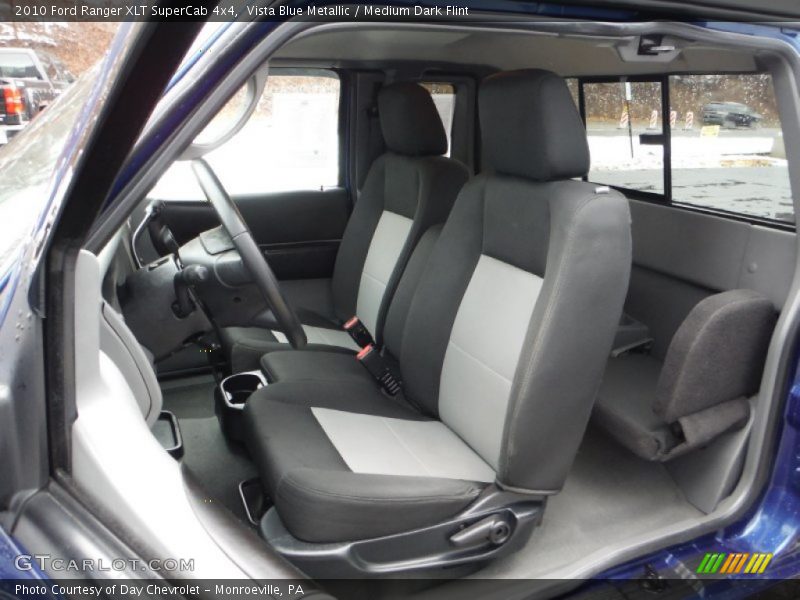 Vista Blue Metallic / Medium Dark Flint 2010 Ford Ranger XLT SuperCab 4x4